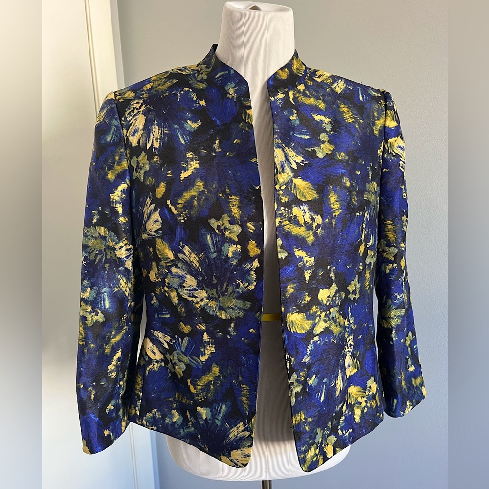 Multicolor Blazer / Jacket - Watercolor Print Women’s Size 10